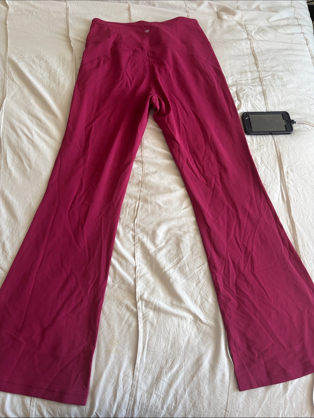 lululemon athletica Magenta Flare Leggings